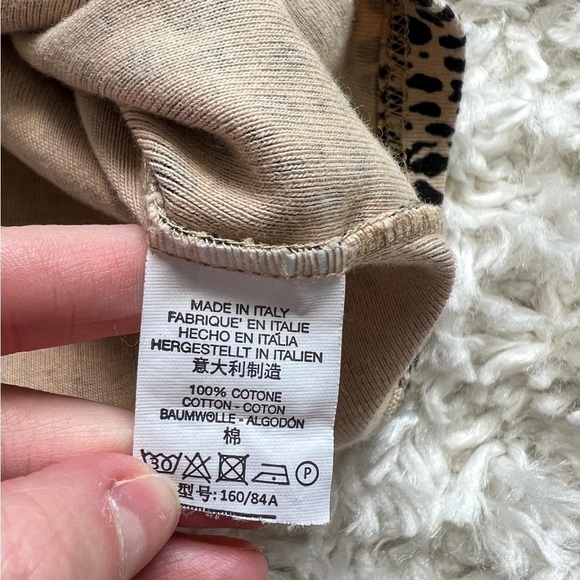 Brandy Melville Cheetah Print Button Up Baby Tee - Picture 5 of 7